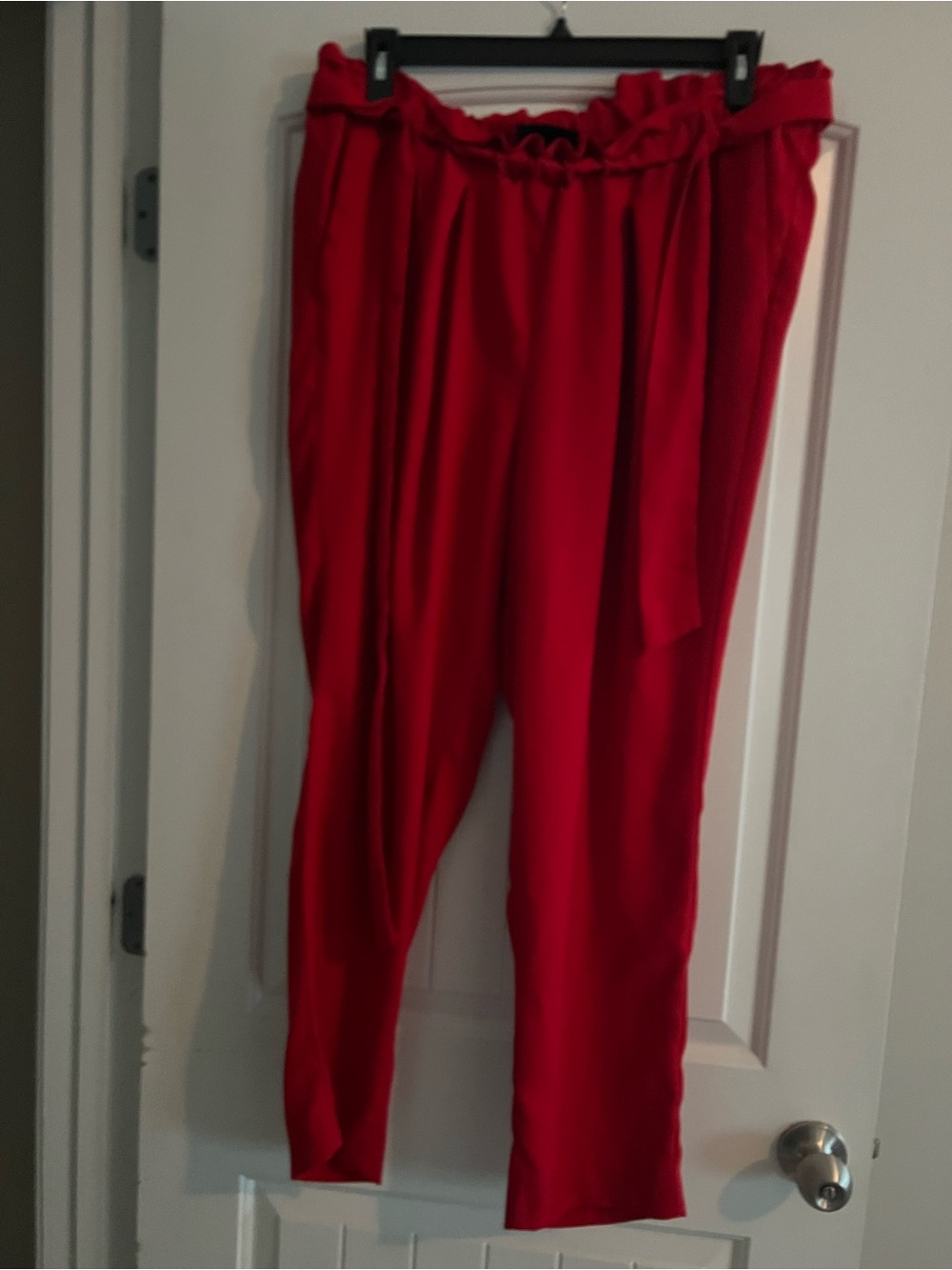 Lane Bryant Red Paperbag Waist Women's Trousers